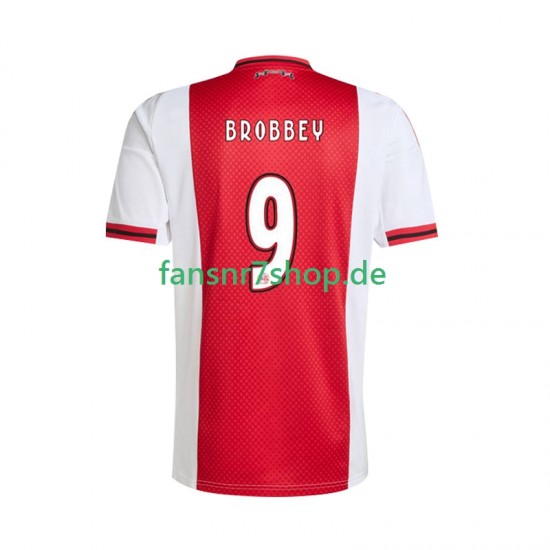 Ajax Amsterdam fußball trikot Brian Brobbey 9 Herren Heim 2025-2026 Kurzarm