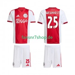 Ajax Amsterdam fußball trikot Wout Weghorst 25 Kinder Heim 2025-2026 Kurzarm