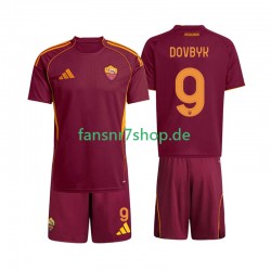AS Rom fußball trikot Artem Dovbyk 9 Kinder Heim 2025-2026 Kurzarm AS Rom fußball trikot Artem Dovbyk 9 Kinder Heim 2025-2026 Kurzarm