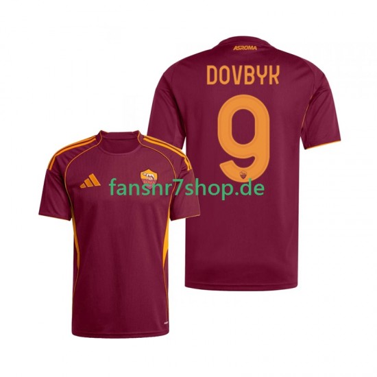 AS Rom fußball trikot Artem Dovbyk 9 Herren Heim 2025-2026 Kurzarm