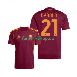 AS Rom fußball trikot Dybala 21 Herren Heim 2025-2026 Kurzarm AS Rom fußball trikot Dybala 21 Herren Heim 2025-2026 Kurzarm