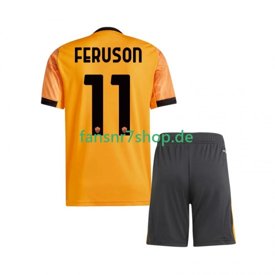 AS Rom fußball trikot Evan Ferguson 11 Kinder Auswärts 2025-2026 Kurzarm