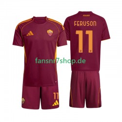 AS Rom fußball trikot Evan Ferguson 11 Kinder Heim 2025-2026 Kurzarm