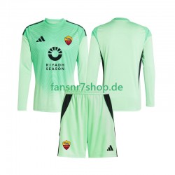 AS Rom fußball trikot Torhüter Kinder Auswärts Viertes 2025-2026 Langarm