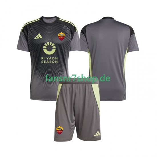 AS Rom fußball trikot Torhüter Kinder Heim 2025-2026 Kurzarm
