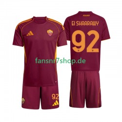 AS Rom fußball trikot Stephan El Shaarawy 92 Kinder Heim 2025-2026 Kurzarm