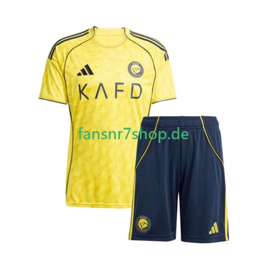 fußball trikot Al Nassr Kinder Heim 2025-2026 Kurzarm