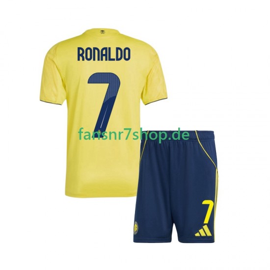 fußball trikot Al Nassr Cristiano Ronaldo 7 Kinder Heim 2025-2026 Kurzarm fußball trikot Al Nassr Cristiano Ronaldo 7 Kinder Heim 2025-2026 Kurzarm