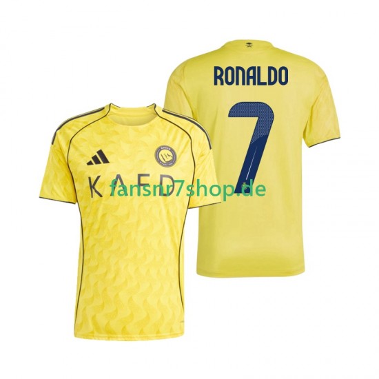 fußball trikot Al Nassr Cristiano Ronaldo 7 Herren Heim 2025-2026 Kurzarm