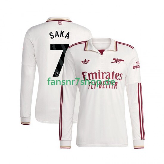 Arsenal fußball trikot Bukayo Saka 7 Herren Ausweich 2025-2026 Langarm