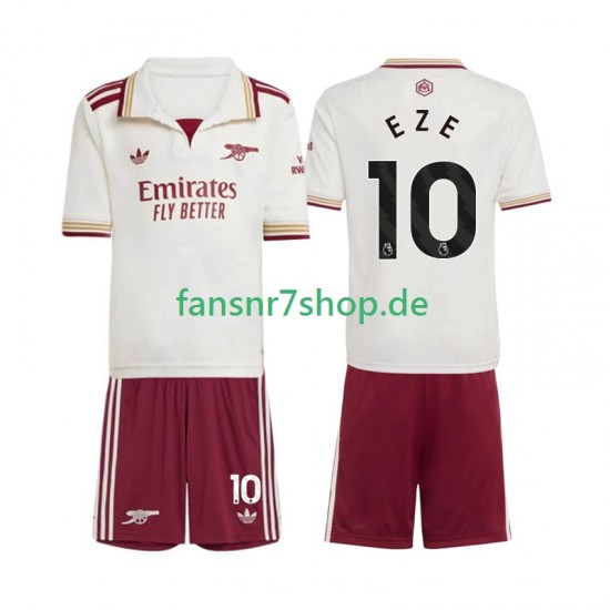 Arsenal fußball trikot Eberechi Eze 10 Kinder Ausweich 2025-2026 Kurzarm