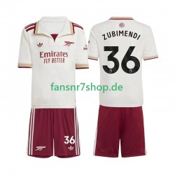Arsenal fußball trikot Martin Zubimendi 36 Kinder Ausweich 2025-2026 Kurzarm
