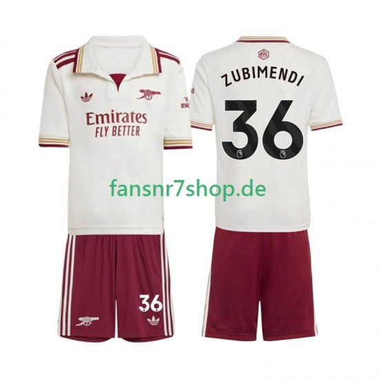 Arsenal fußball trikot Martin Zubimendi 36 Kinder Ausweich 2025-2026 Kurzarm