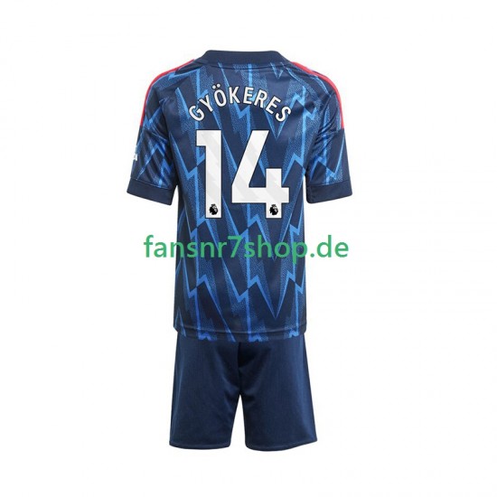 Arsenal fußball trikot Viktor Gyokeres 14 Kinder Auswärts 2025-2026 Kurzarm