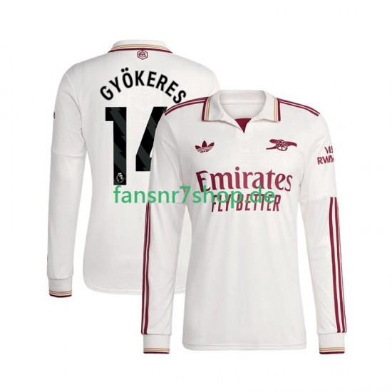 Arsenal fußball trikot Viktor Gyokeres 14 Herren Ausweich 2025-2026 Langarm