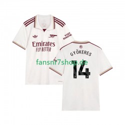Arsenal fußball trikot Viktor Gyokeres 14 Herren Ausweich 2025-2026 Kurzarm