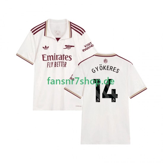 Arsenal fußball trikot Viktor Gyokeres 14 Herren Ausweich 2025-2026 Kurzarm