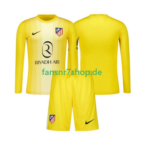 Atlético Madrid fußball trikot Torhüter Kinder Heim 2025-2026 Langarm
