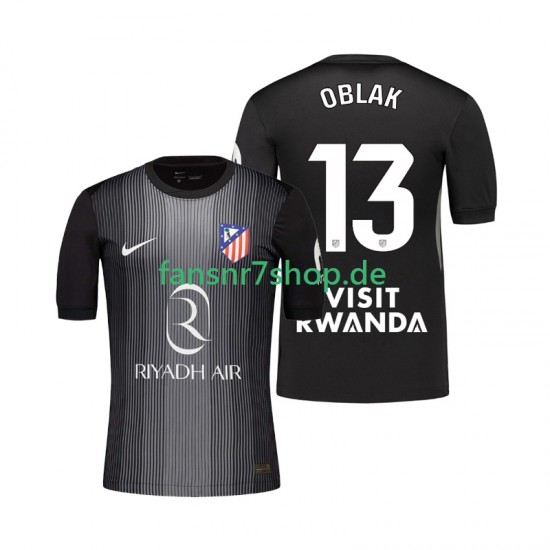 Atlético Madrid fußball trikot Jan Oblak 13 Torhüter Herren Auswärts 2025-2026 Kurzarm Atlético Madrid fußball trikot Jan Oblak 13 Torhüter Herren Auswärts 2025-2026 Kurzarm