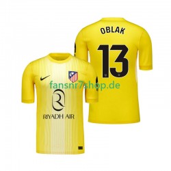 Atlético Madrid fußball trikot Jan Oblak 13 Torhüter Herren Heim 2025-2026 Kurzarm