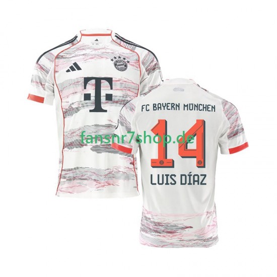 FC Bayern München fußball trikot Luis Diaz 14 Herren Auswärts 2025-2026 Kurzarm