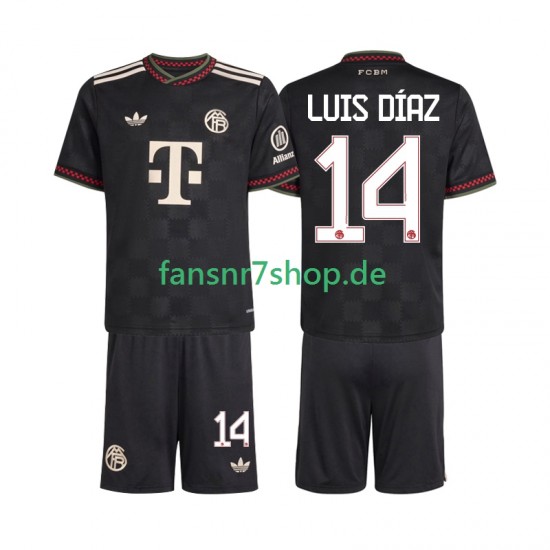 FC Bayern München fußball trikot Luis Diaz 14 Kinder Ausweich 2025-2026 Kurzarm