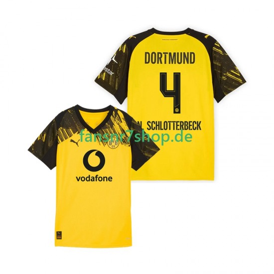 Borussia Dortmund fußball trikot Nico Schlotterbeck 4 Herren Heim 2025-2026 Kurzarm