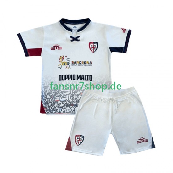 Cagliari fußball trikot Kinder Auswärts 2025-2026 Kurzarm