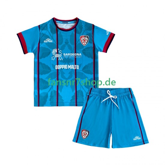 Cagliari fußball trikot Kinder Ausweich 2025-2026 Kurzarm