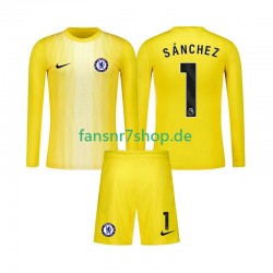 Chelsea fußball trikot Robert Sanchez 1 Torhüter Kinder Ausweich 2025-2026 Langarm Chelsea fußball trikot Robert Sanchez 1 Torhüter Kinder Ausweich 2025-2026 Langarm