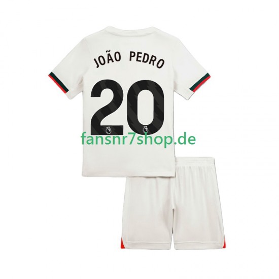 Chelsea fußball trikot Joao Pedro 20 Kinder Auswärts 2025-2026 Kurzarm