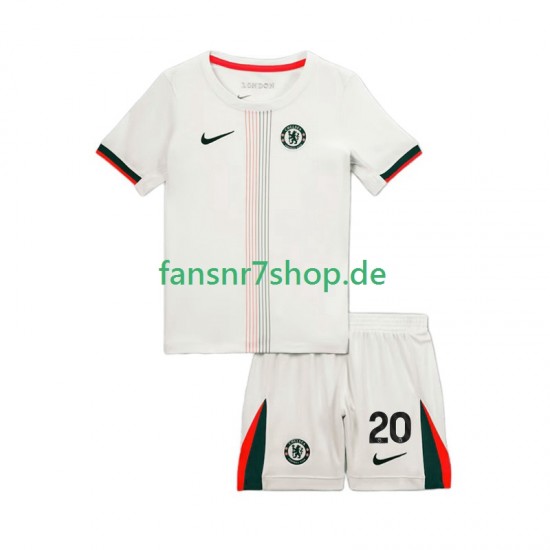 Chelsea fußball trikot Joao Pedro 20 Kinder Auswärts 2025-2026 Kurzarm
