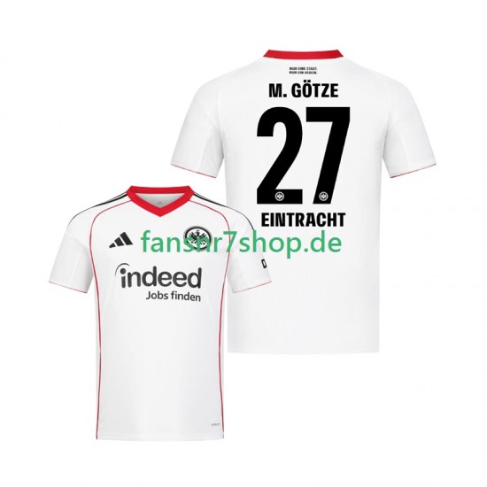 Eintracht Frankfurt fußball trikot Mario Gotze 27 Herren Auswärts 2025-2026 Kurzarm