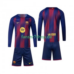 FC Barcelona fußball trikot Kinder Heim 2025-2026 Langarm