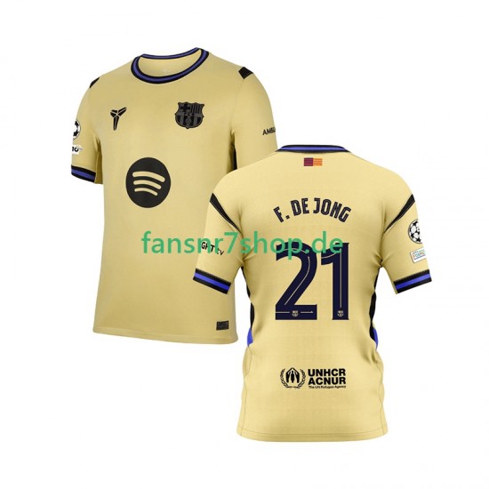 FC Barcelona fußball trikot Frenkie de Jong 21 Champions League Herren Auswärts 2025-2026 Kurzarm