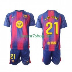 FC Barcelona fußball trikot Frenkie de Jong 21 Kinder Heim 2025-2026 Kurzarm
