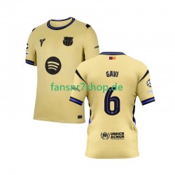 FC Barcelona fußball trikot Gavi 6 Champions League Herren Auswärts 2025-2026 Kurzarm