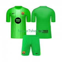 FC Barcelona fußball trikot Torhüter Kinder Heim 2025-2026 Kurzarm