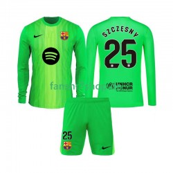 FC Barcelona fußball trikot Szczesny 25 Torhüter Kinder Heim 2025-2026 Langarm