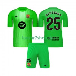 FC Barcelona fußball trikot Szczesny 25 Torhüter Kinder Heim 2025-2026 Kurzarm