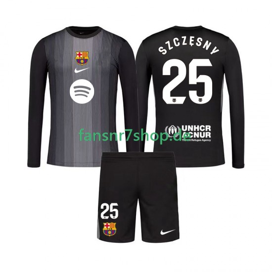FC Barcelona fußball trikot Szczesny 25 Torhüter Kinder Ausweich 2025-2026 Langarm