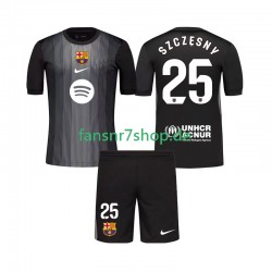 FC Barcelona fußball trikot Szczesny 25 Torhüter Kinder Ausweich 2025-2026 Kurzarm