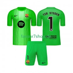 FC Barcelona fußball trikot Ter Stegen 1 Torhüter Kinder Heim 2025-2026 Kurzarm
