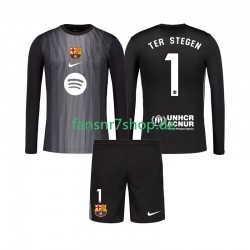 FC Barcelona fußball trikot Ter Stegen 1 Torhüter Kinder Ausweich 2025-2026 Langarm