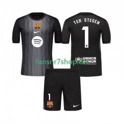 FC Barcelona fußball trikot Ter Stegen 1 Torhüter Kinder Ausweich 2025-2026 Kurzarm