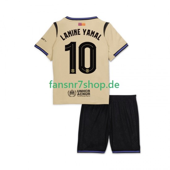 FC Barcelona fußball trikot Lamine Yamal 10 UCL Kinder Auswärts 2025-2026 Kurzarm