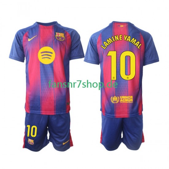 FC Barcelona fußball trikot Lamine Yamal 10 Kinder Heim 2025-2026 Kurzarm