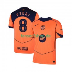 FC Barcelona fußball trikot Pedri 8 UCL Herren Ausweich 2025-2026 Kurzarm