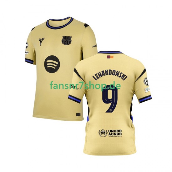 FC Barcelona fußball trikot Robert Lewandowski 9 Champions League Herren Auswärts 2025-2026 Kurzarm