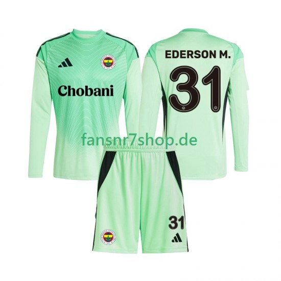 fußball trikot Fenerbahce Ederson Moraes 31 Torhüter Kinder Auswärts 2025-2026 Langarm